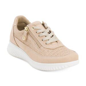 ENVAL SOFT Made In Italy Leather Sneakers With Lateral Zip